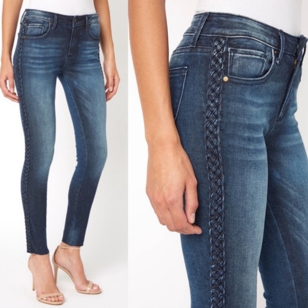 Driftwood Bootcut Braided Jackie style Denim Jeans Size 28 Excellent condition